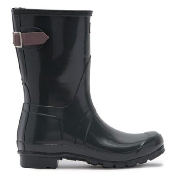 Hunter Shoes - 6W‎ - [NEW] Women's Hunter Short Back Adjustable Gloss Rain Boots WFS1013RGL